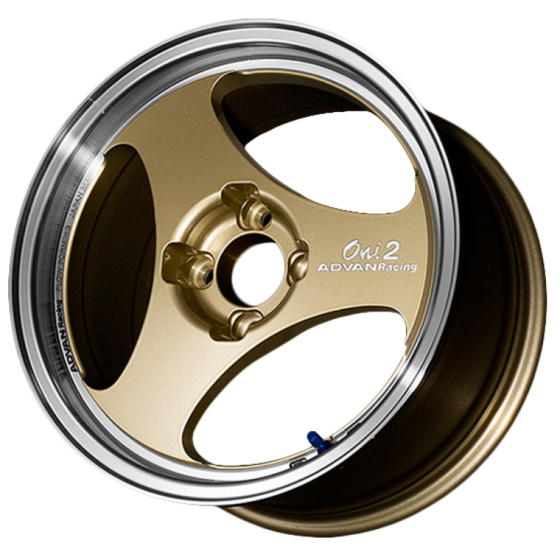 Advan ONI2 15X8.0 +30 4x100 Machining and Champagne Gold Wheel