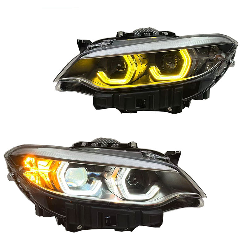 Dual Color LED Headlights Assembly for BMW 2 Series F22 F87 (2014–2019)