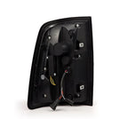 AlphaRex 09-18 Dodge RAM LUXX-Series LED Taillights Black Red w/Actv Light & SS