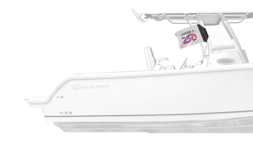 America 250 12"x18" Forever Wave Flag for Boats