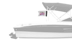 America 250 12"x18" Forever Wave Flag for Boats