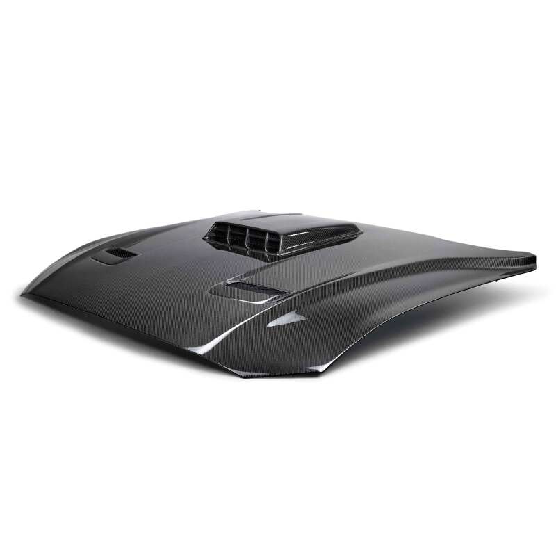 Anderson Composites 21-23 Ford Mustang Mach 1 Type-SK Double-Sided Carbon Fiber Hood