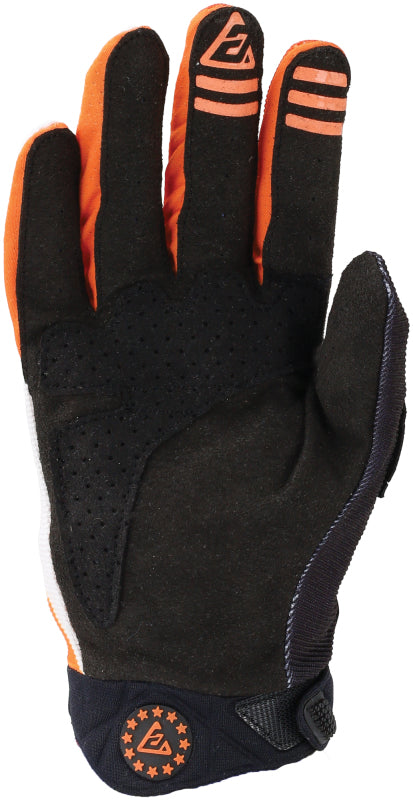 Answer Peak Flo Gloves Black/Hyper Orange/White - XS