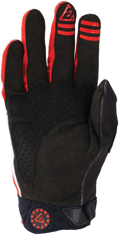 Answer Peak Flo Gloves Black/Red/White Youth - Medium