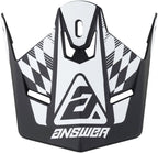 Answer AR1 Sweep Visor Black/White Youth