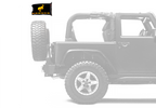 Bucking Bronco 12"x18" Forever Wave Flag for Jeep Wrangler TJ 1996-2006