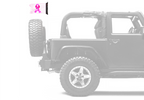 Pink Ribbon 12"x18" Forever Wave Flag for Jeep Wrangler TJ 1996-2006