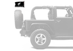 Bucking Bronco 12"x18" Forever Wave Flag for Jeep Wrangler TJ 1996-2006