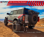 Turn Offroad 2021+ Ford Bronco Rear Bumper - Zero Series