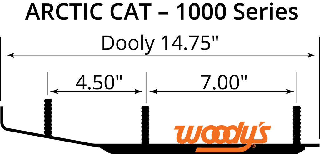 Woodys Dooly Carbide Wear Rods - 6in. - DA6-1000