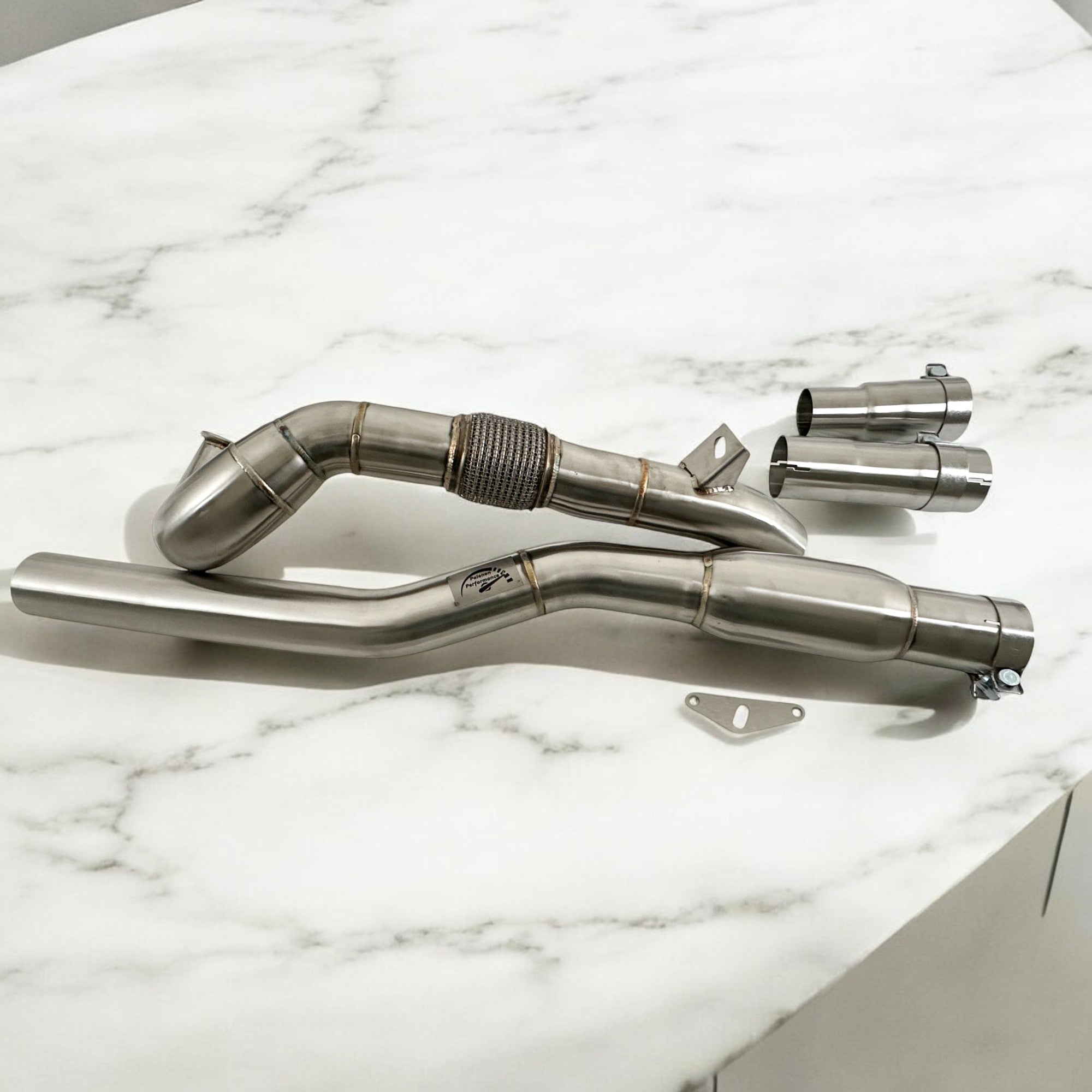 AWD 2.0T VW MK7 Golf R Race Downpipe (Catless and Catted)