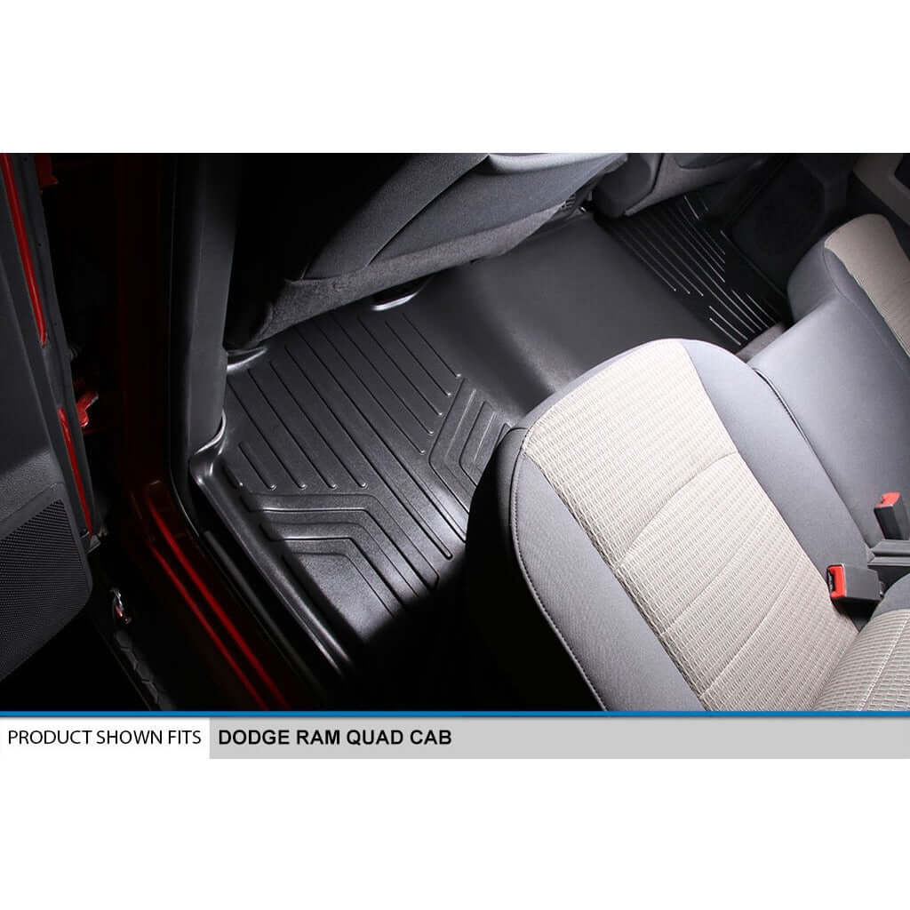 SMARTLINER Custom Fit Floor Liners For 2012-2024 RAM 1500 Quad Cab