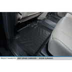 Smart Trim™ Custom Fit Floor Liners For 2016-2025 Dodge Durango (with 2nd Row Bucket Seats)