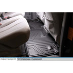 SMARTLINER Custom Fit Floor Liners For 2011-2012 Toyota Sienna (8 Passenger Model)
