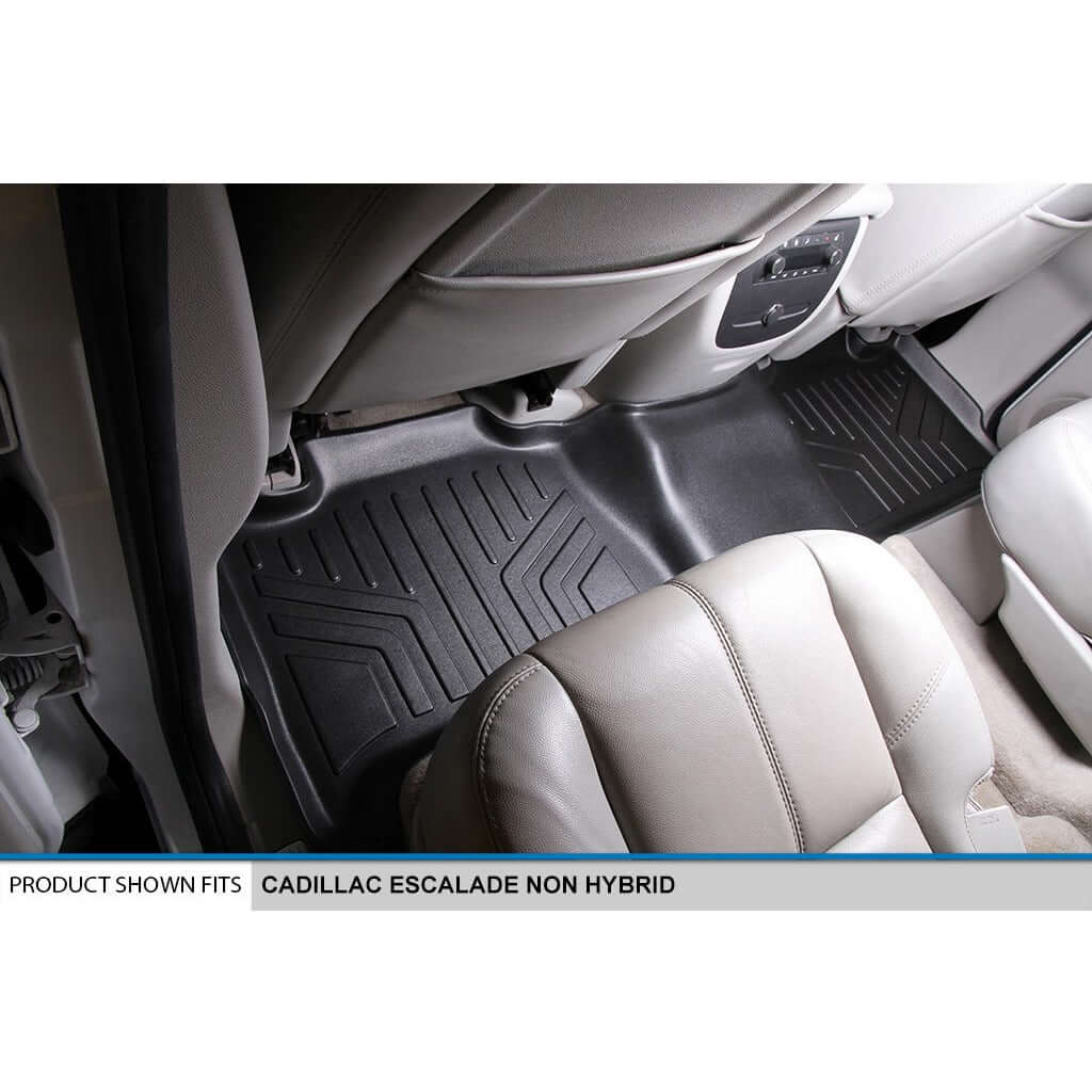 SMARTLINER Custom Fit Floor Liners For 2007-2014 Cadillac Escalade (No Hybrid Models)
