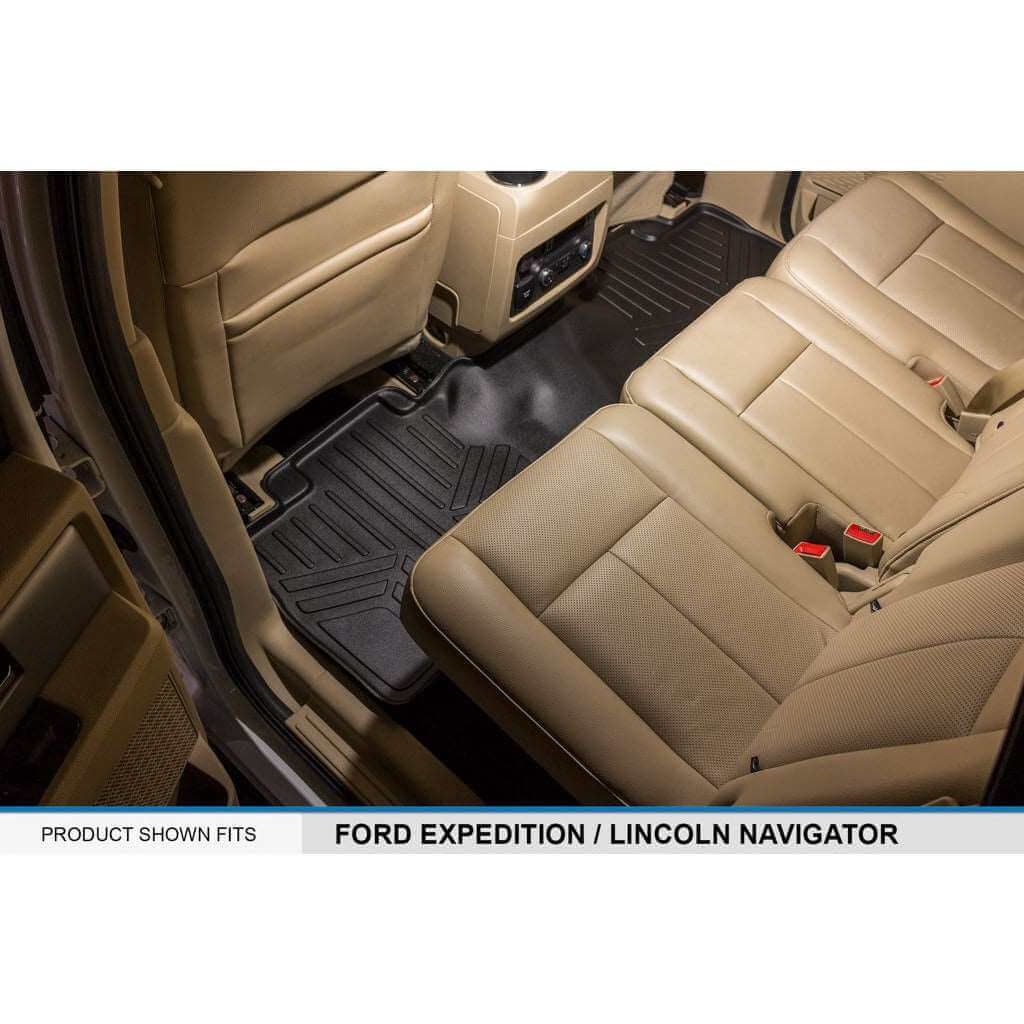 Smart Trim™ Custom Fit Floor Liners For 2011 - 2017 Ford Expedition EL/ Lincoln Navigator (with Console)