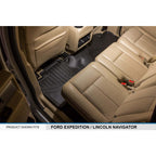 SMARTLINER Custom Fit Floor Liners For 2011 - 2017 Ford Expedition/Lincoln Navigator with 2nd Row Bench Seat or Console