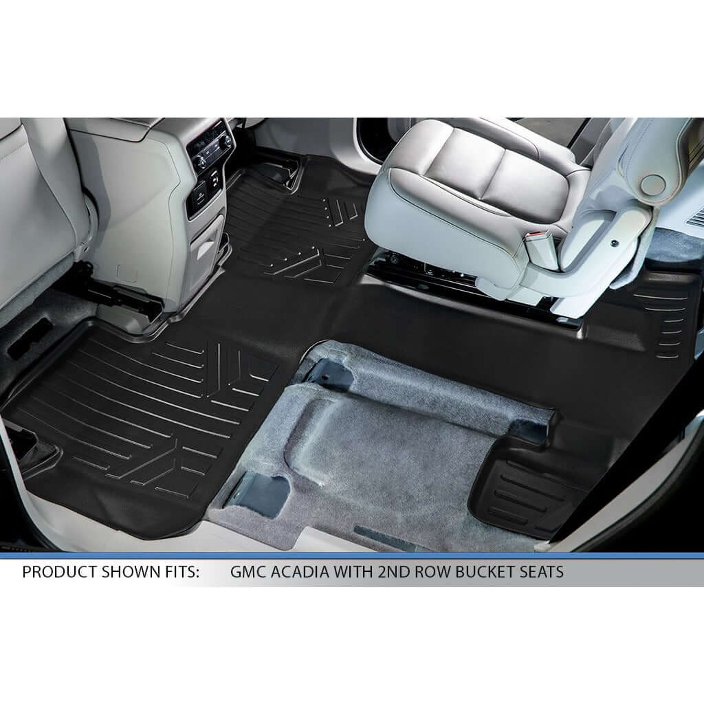 SMARTLINER Custom Fit Floor Liners For 2017-2023 GMC Acadia with 2nd Row Bucket Seats