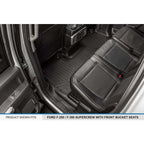 SMARTLINER Custom Fit Floor Liners For 2017-2025 Ford F-250/F-350 Super Duty Crew Cab with 1st Row Bucket Seats
