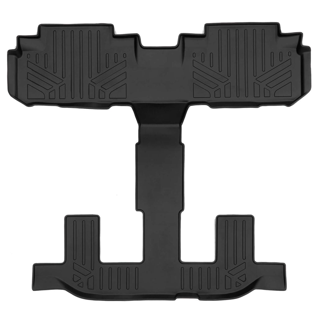 Smart Trim™ Custom Fit Floor Liners For 2019-2025 Subaru Ascent with 2nd Row Bucket Seats and No Subwoofer in the Cargo Area