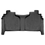 SMARTLINER Custom Fit Floor Liners Compatible With 2020-2025 Chevrolet Silverado 2500 HD | 3500 HD (Crew Cab|Vinyl Flooring|1st Row Bench Seats|Without Over the Hump Coverage|with 2nd Row Underseat Storage)