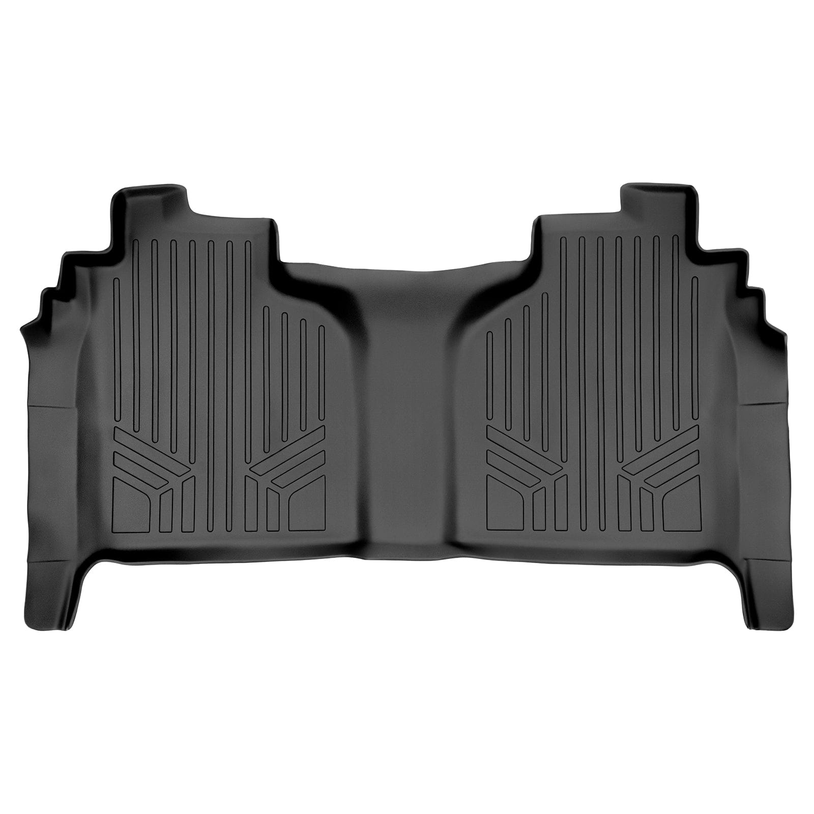 SMARTLINER Custom Fit Floor Liners Compatible With 2020-2025 Chevrolet Silverado 2500 HD | 3500 HD (Crew Cab|Vinyl Flooring|1st Row Bench Seats|Without Over the Hump Coverage|with 2nd Row Underseat Storage)