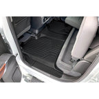SmartCoverage™ Custom Fit Floor Liners For 2019-2025 Chevrolet Silverado 1500 / GMC Sierra 1500 Crew Cab with Carpeted Flooring and 1st Row Bench Seats (No OTH Coverage) and 2nd Row Underseat Storage