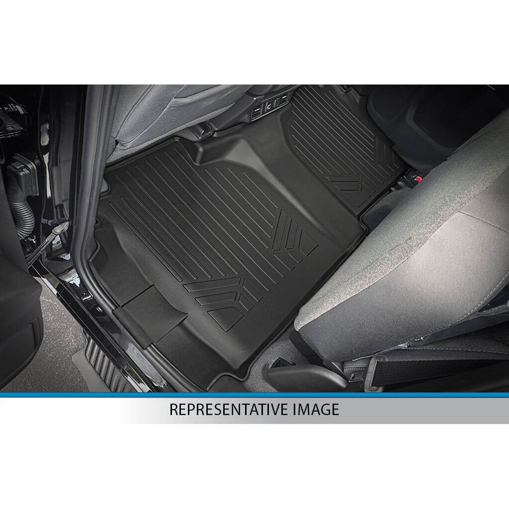 SMARTLINER Custom Fit Floor Liners For 2015-2025 Ford F-150 SuperCab with 1st Row Bench Seat with OTH Coverage
