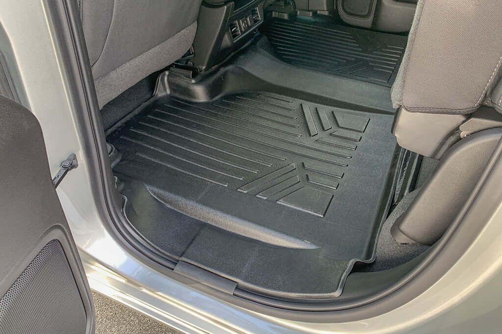SMARTLINER Custom Fit Floor Liners Compatible With 2020-2025 Chevrolet Silverado 2500 HD | 3500 HD (Double Cab|Carpeted Flooring|1st Row Bench Seat|With Over the Hump Coverage|without 2nd Row Underseat Storage)