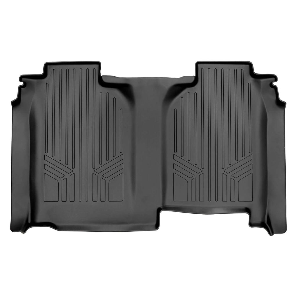 SmartCoverage™ Custom Fit Floor Liners For 2019-2024 Silverado/Sierra 1500 Crew Cab With 1st Row Bucket Seats & Vinyl Floor