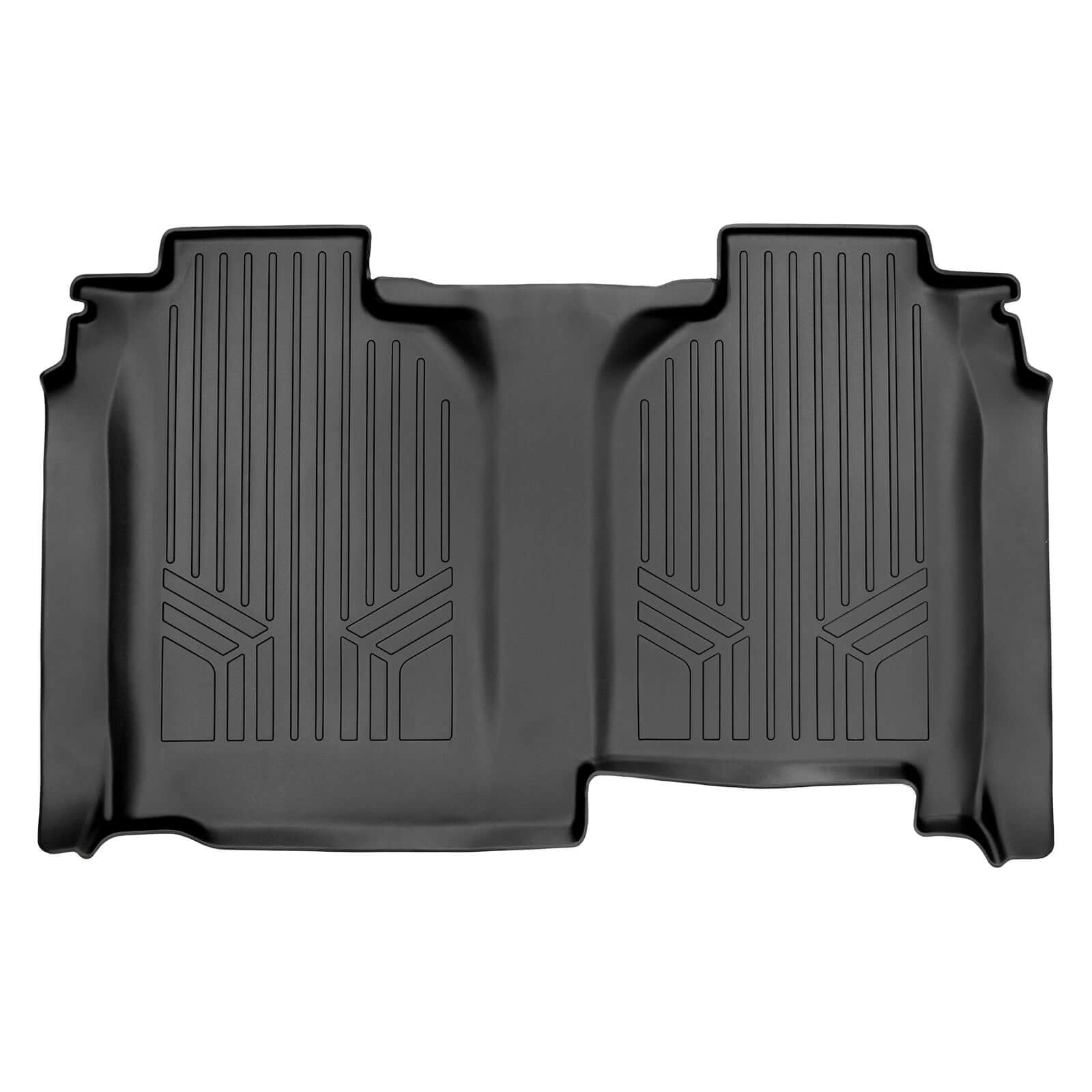 SmartCoverage™ Custom Fit Floor Liners For 2019-2024 Silverado/Sierra 1500 Crew Cab With 1st Row Bucket Seats & Vinyl Floor