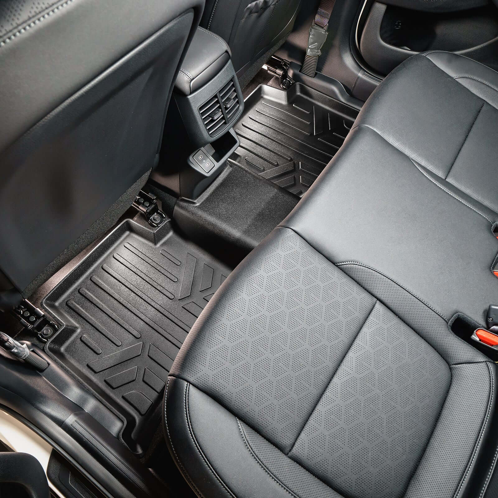 SMARTLINER All Weather Protection Custom Fit Black Cargo Liner Compatible With 2024 - 2025 Kia Seltos with Cargo Area in Upper Position with Subwoofer