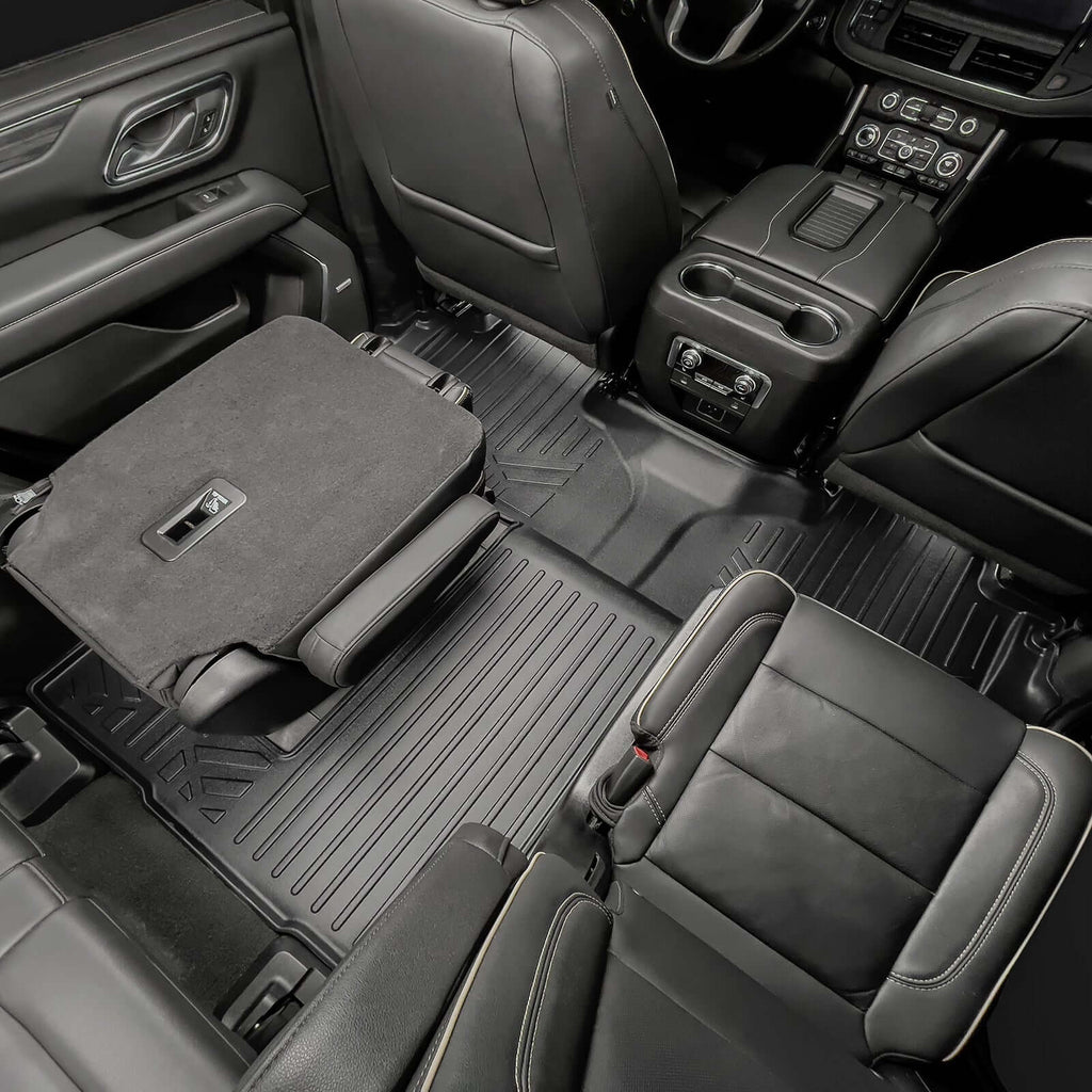 SMARTLINER Custom Fit Floor Liners For 2021-2025 Chevrolet Tahoe/ GMC Yukon with 2nd Row Bucket Seats