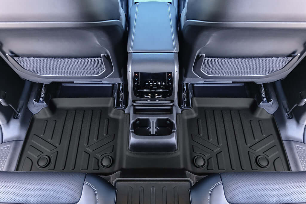 SMARTLINER Custom Fit Floor Liners For 2021-2025 Jeep Grand Cherokee L with 2nd Row Bucket Seats With Center Console