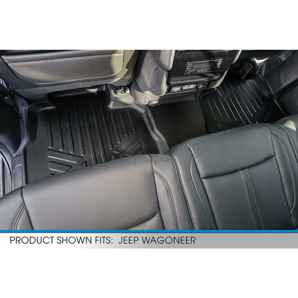 SMARTLINER Custom Fit Floor Liners For 2022-2025 Jeep Wagoneer (8 Passenger Model)