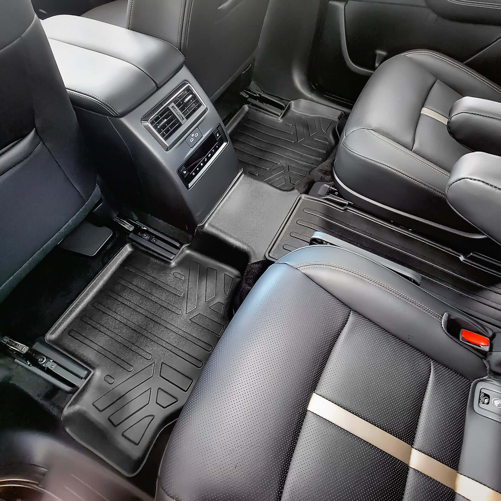 SMARTLINER Custom Fit Floor Liners For 2024-2025 Mazda CX-90 (Only Fits 2nd Row Bucket Seats With No Center Console)
