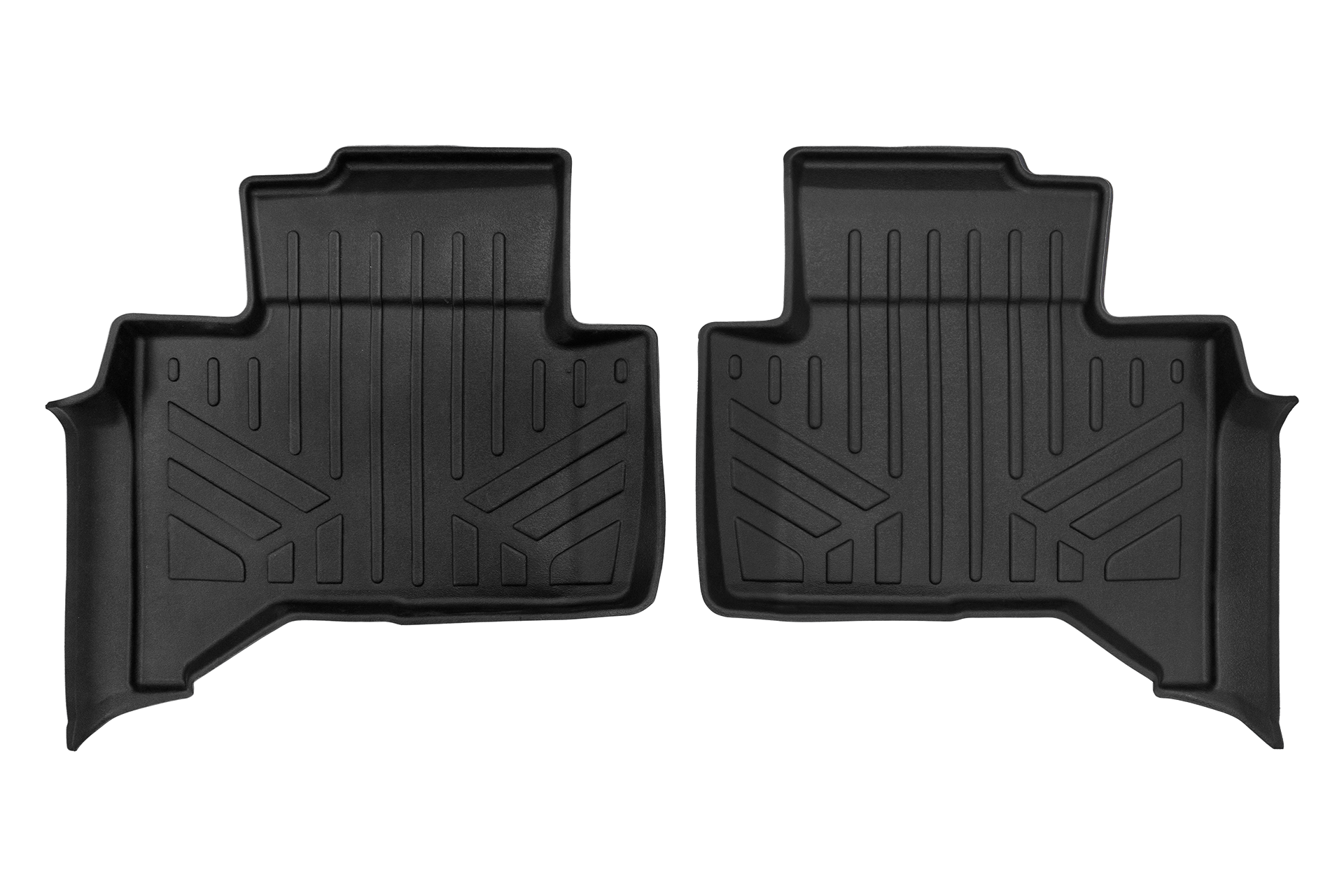 SMARTLINER Custom Fit All Weather Protection Floor Mat Liner Set Compatible With 2024-2025 Toyota Land Cruiser