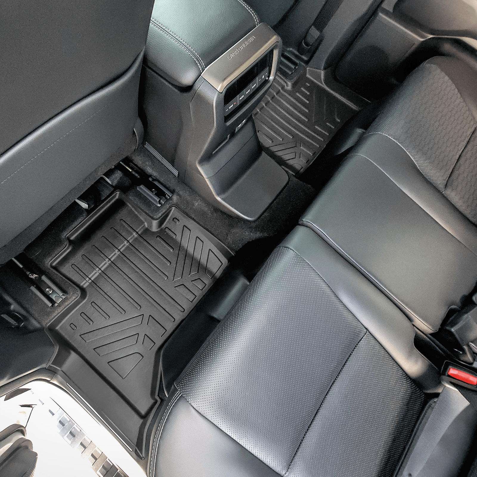 SMARTLINER Custom Fit All Weather Protection Floor Mat Liner Set Compatible With 2024-2025 Toyota Land Cruiser