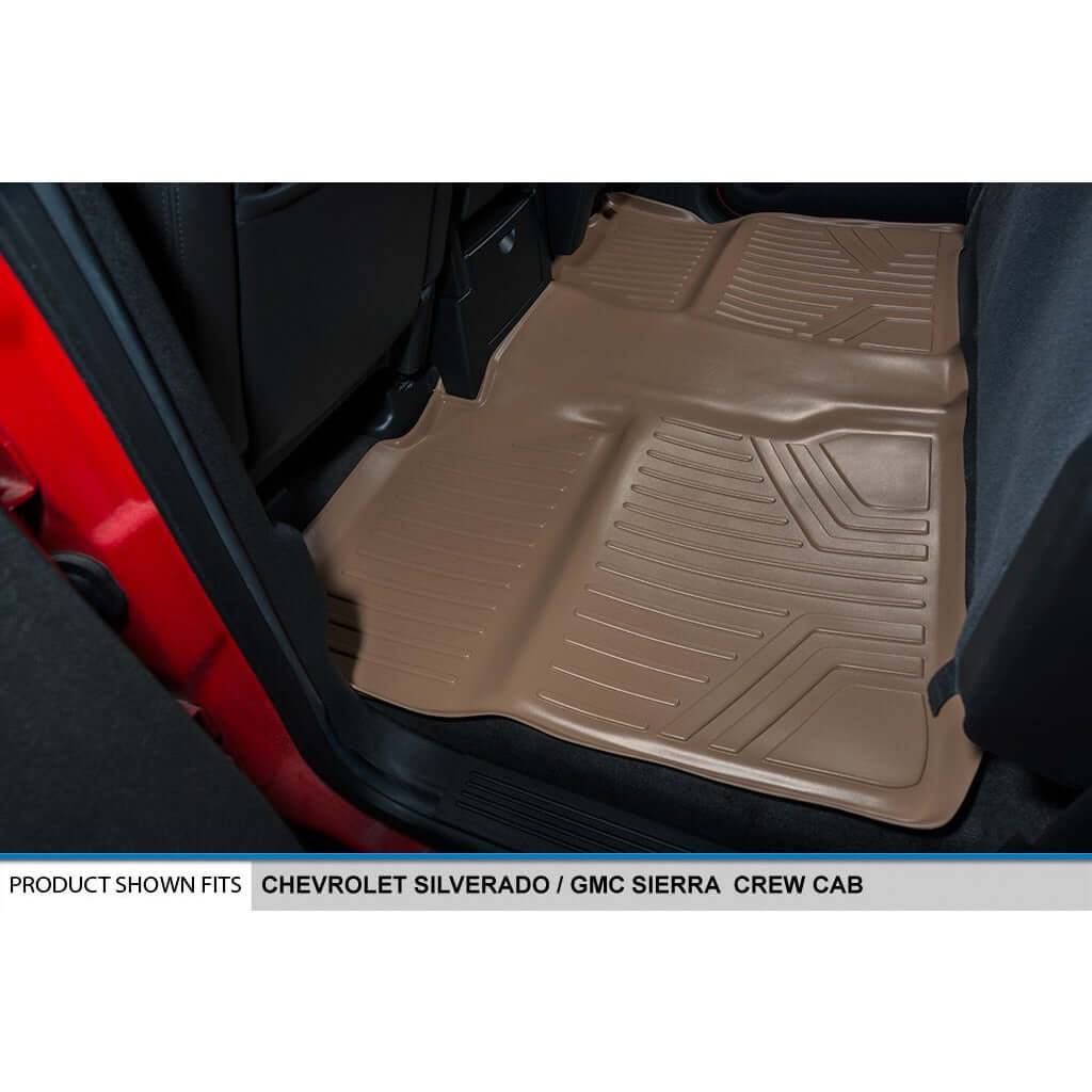 Smart Trim™ Custom Fit Floor Liners For 2007-2013 Silverado/Sierra 1500 - 2007-2014 2500/3500 HD Crew Cabin
