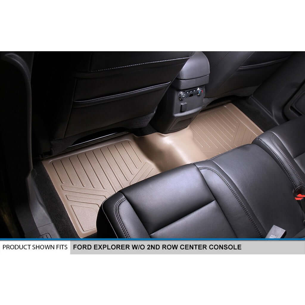 SMARTLINER Custom Fit Floor Liners For 2017-2019 Ford Explorer (without 2nd Row Center Console)