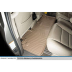 SMARTLINER Custom Fit Floor Liners For 2011-2012 Sienna (8 Passenger Model with Power Folding 3rd Row Seats)