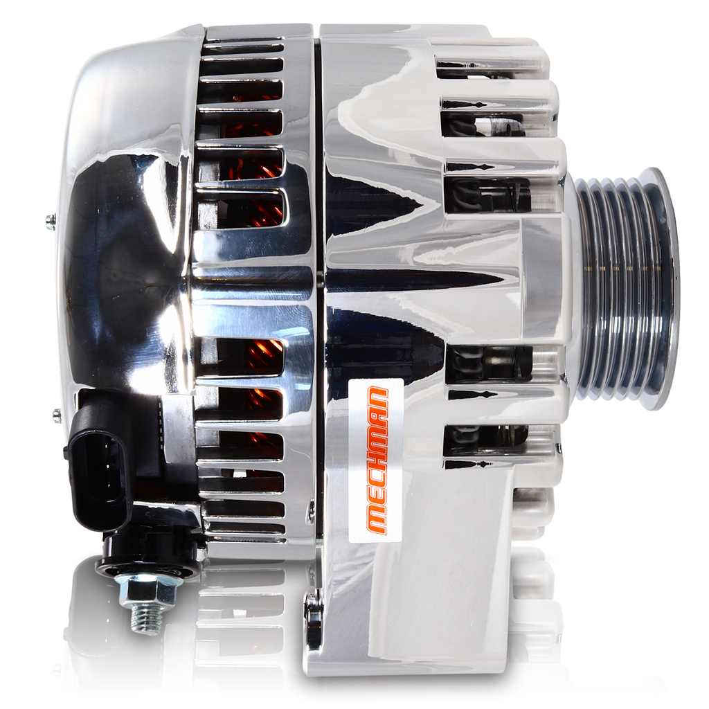 S Series Billet 240 AMP Racing Alternator For C6 Corvette - Chrome Finish