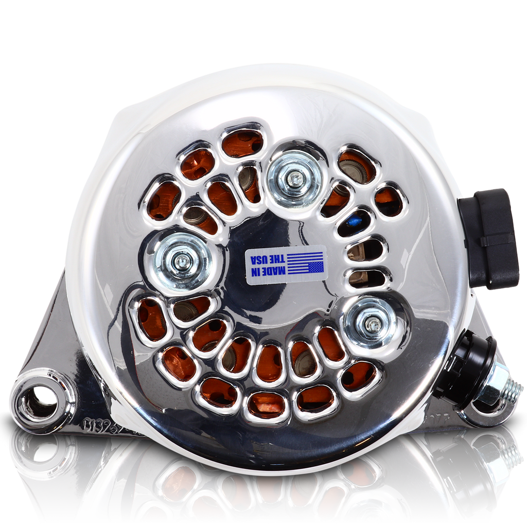 S Series Billet 170 AMP Racing Alternator For C6 Corvette - Chrome Finish