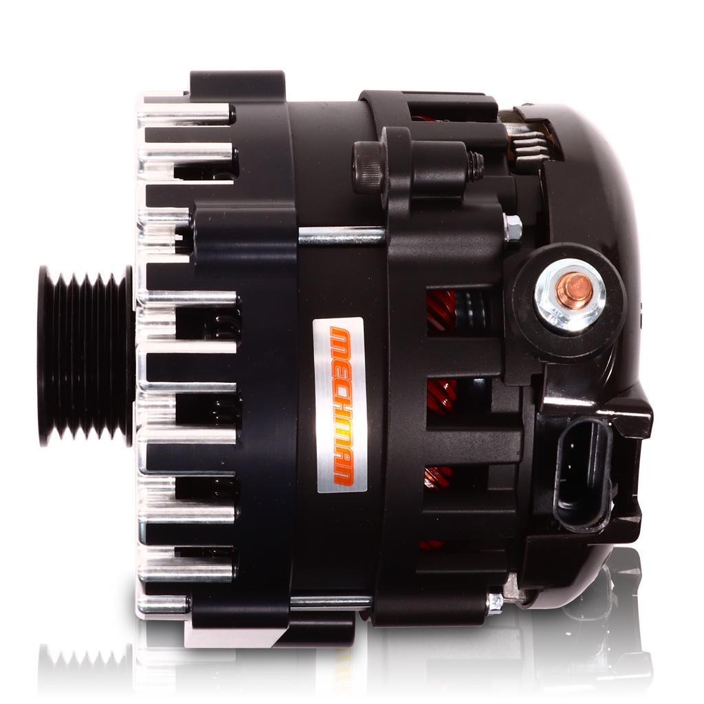 Mechman 400 Amp RVC Bypass High Output Alternator 2014+ Chevrolet GMC Cadillac - Black Billet
