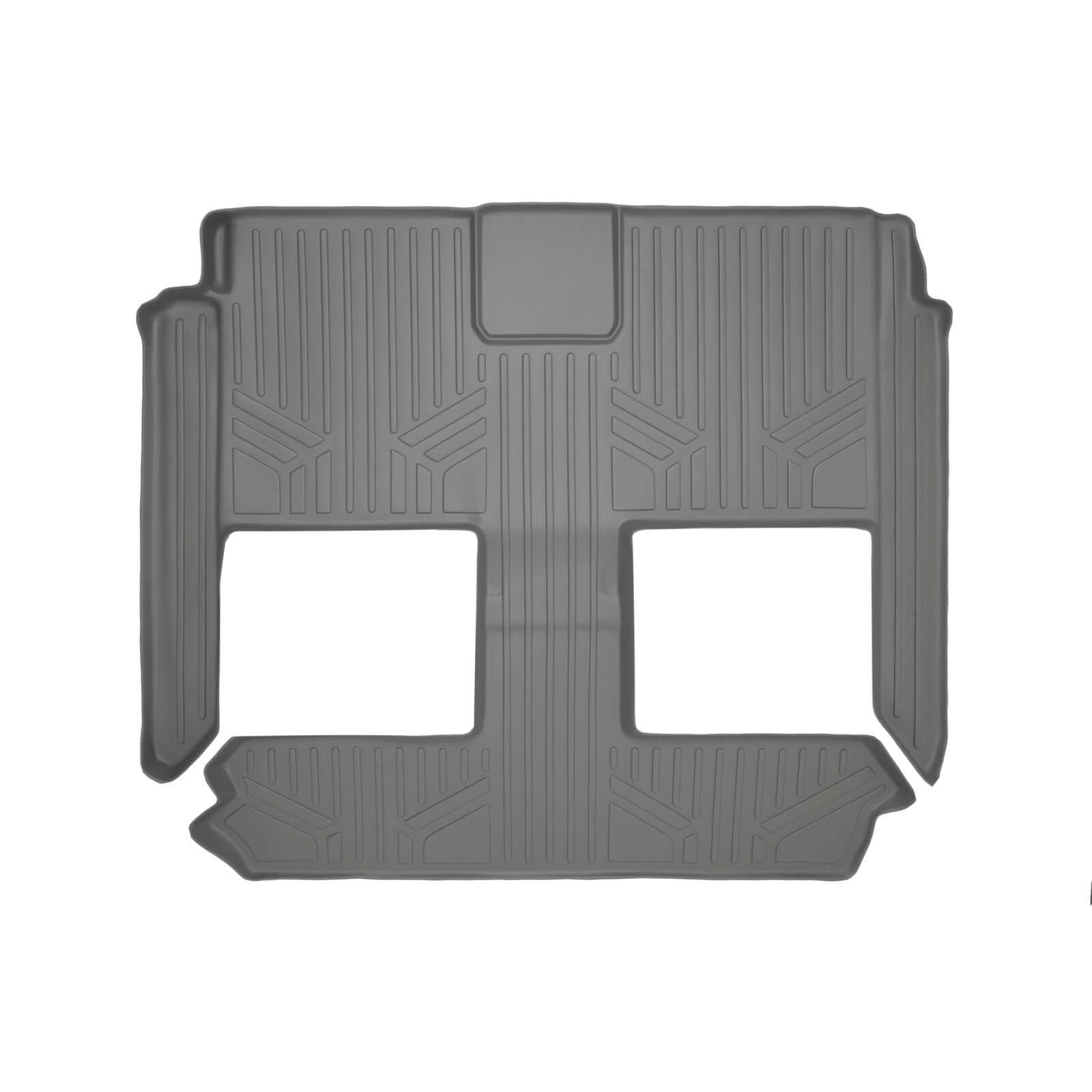Smart Trim™ Custom Fit Floor Liners For 2013-2020 Dodge Grand Caravan with 2nd Row Bucket Seats and 1st Row Super Console