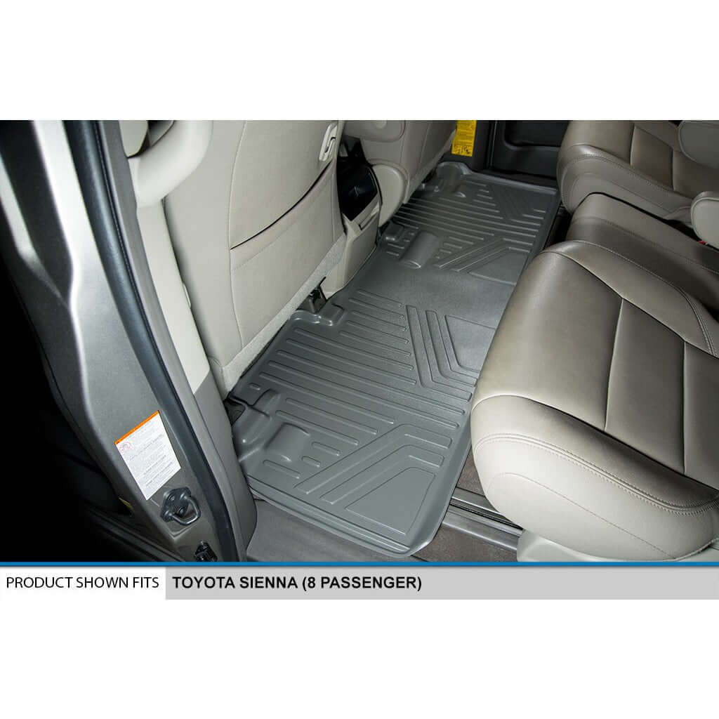 SMARTLINER Custom Fit Floor Liners For 2011-2012 Sienna (8 Passenger Model with Power Folding 3rd Row Seats)