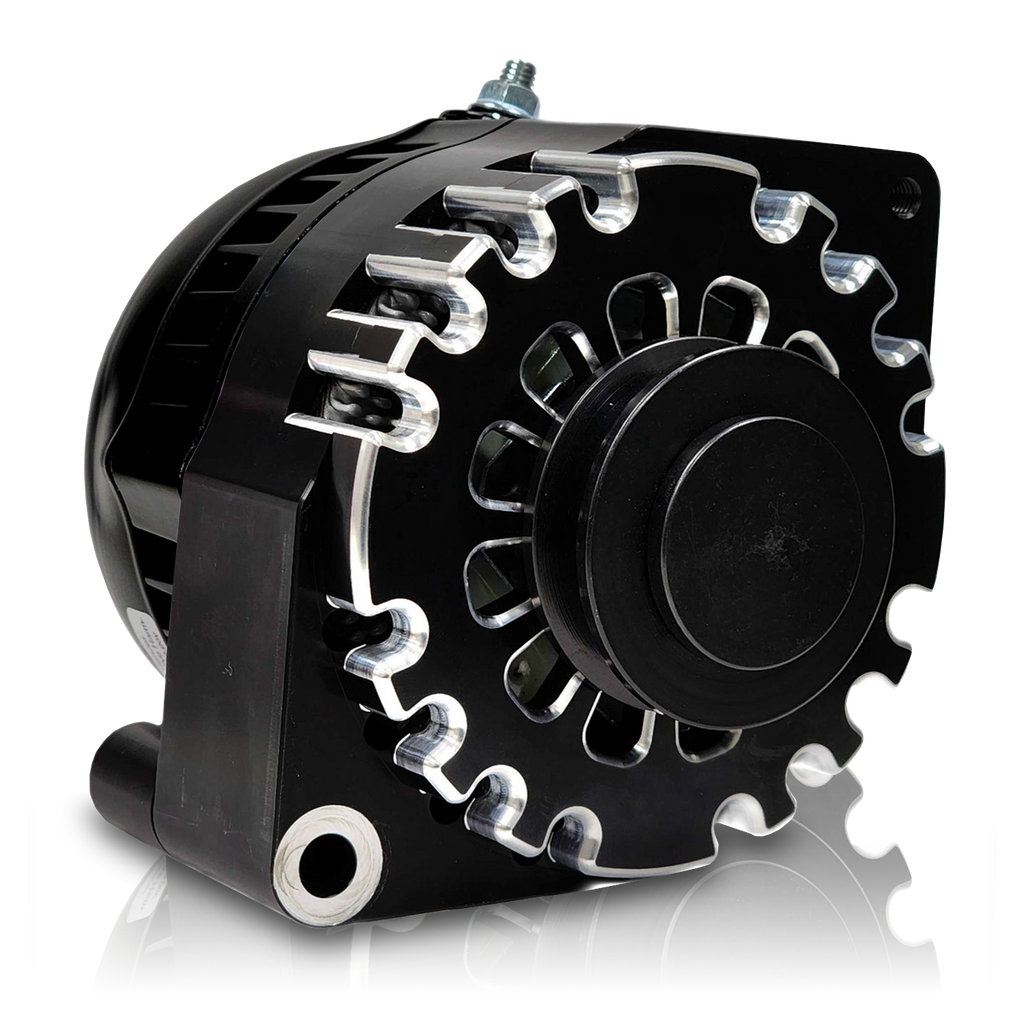 S Series Billet 170a racing alt - Early Ford - Black