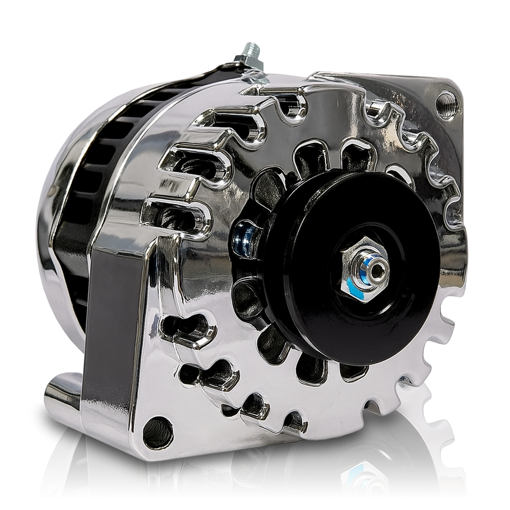 S Series Billet 170a racing alt - Early Ford - 1 wire - Polished