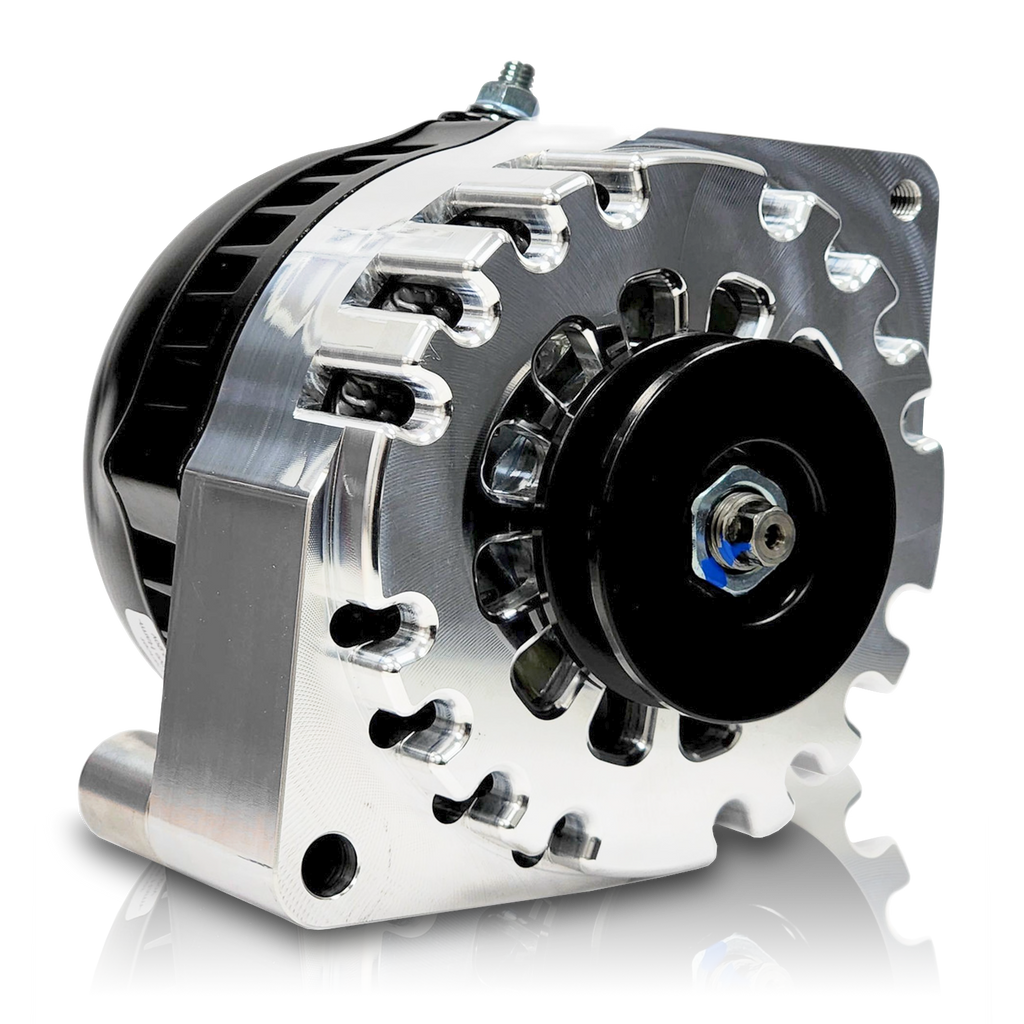S Series Billet 170a racing alt - Early Ford - Chrome