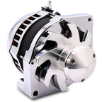 S Series 6 Phase High Output 320 Amp Alternator with 6.61" - Chrome w/March 1.75" Pulley and Fan